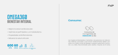 OMEGA 360 by FWP - 60 GOMITAS VITAMINIZADAS